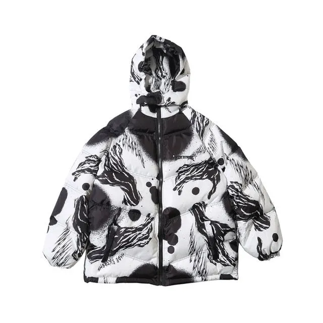 Reflective Stripes Parkas