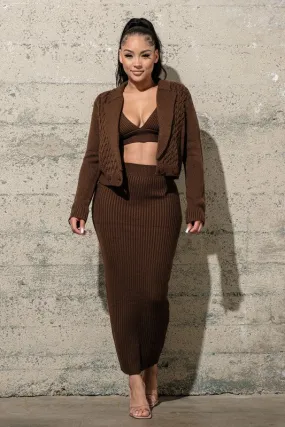 Ribbed Sweater Set