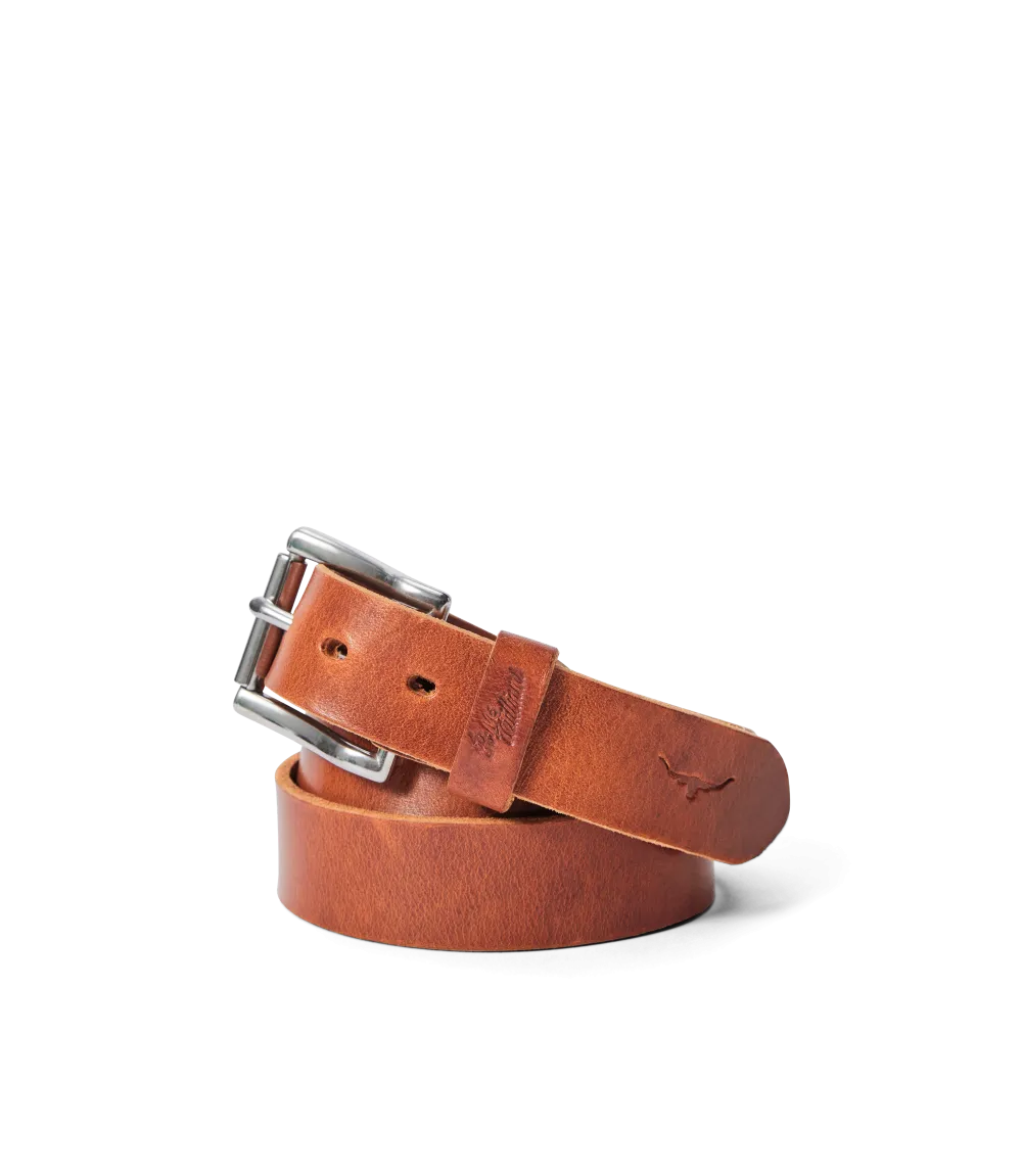 R.M.Williams - Berwick Belt - Nickel Roller Buckle - Tan