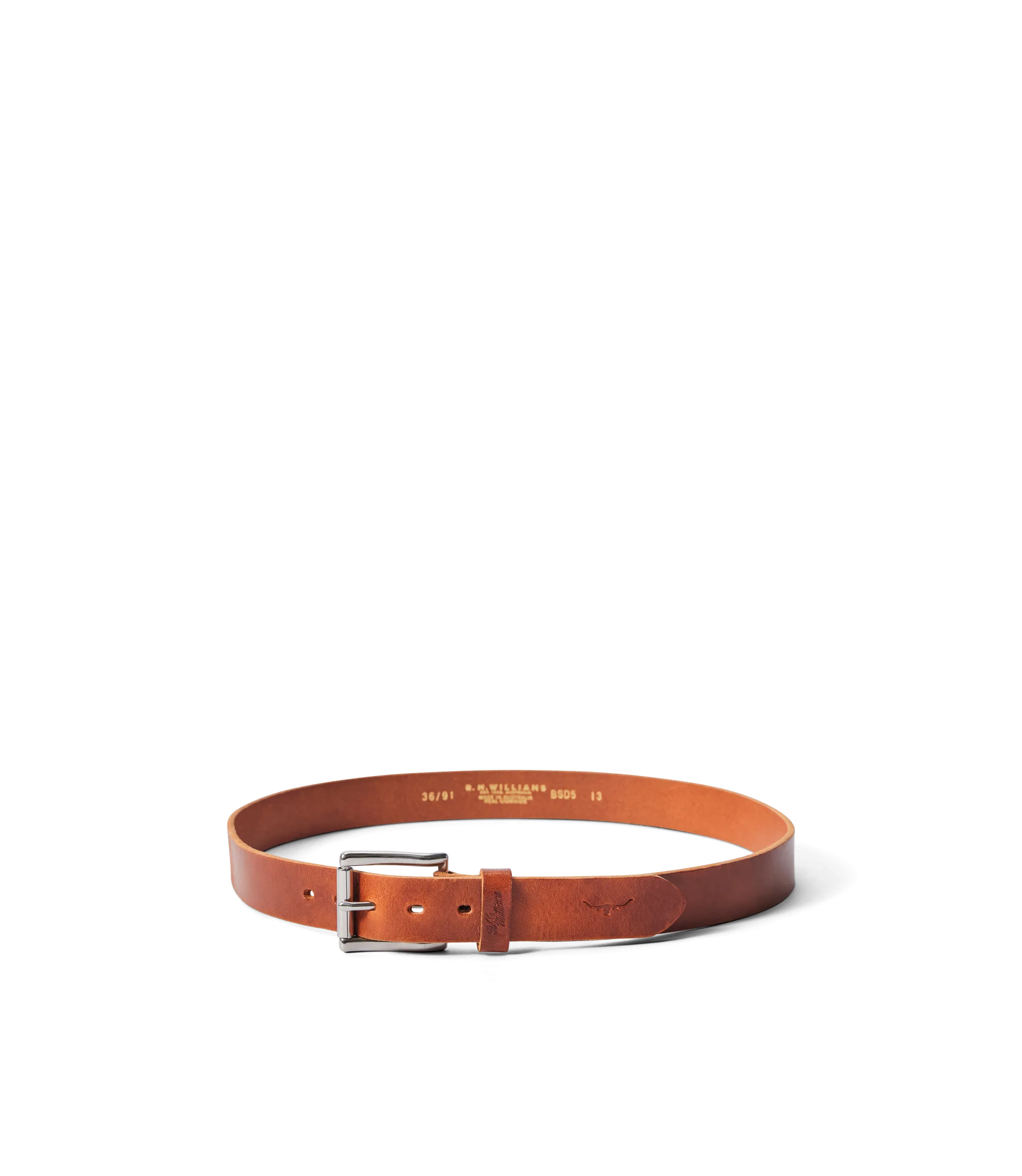 R.M.Williams - Berwick Belt - Nickel Roller Buckle - Tan