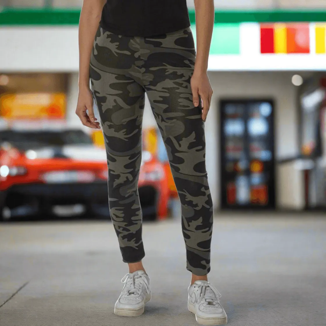 Rothco Womens Workout Performance Camo Leggings With Pockets