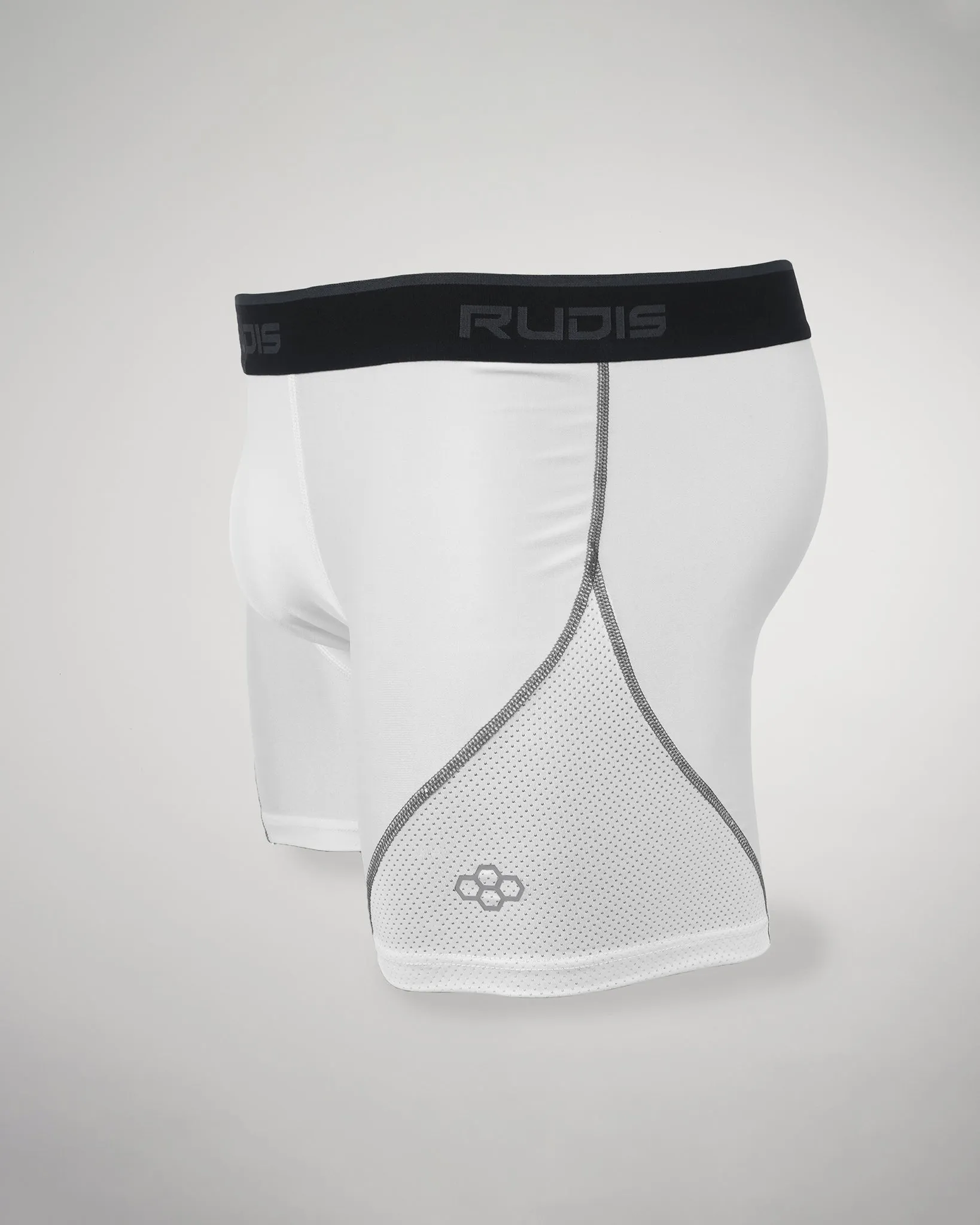 RUDIS Essential White/Gray Adult Boxer Brief