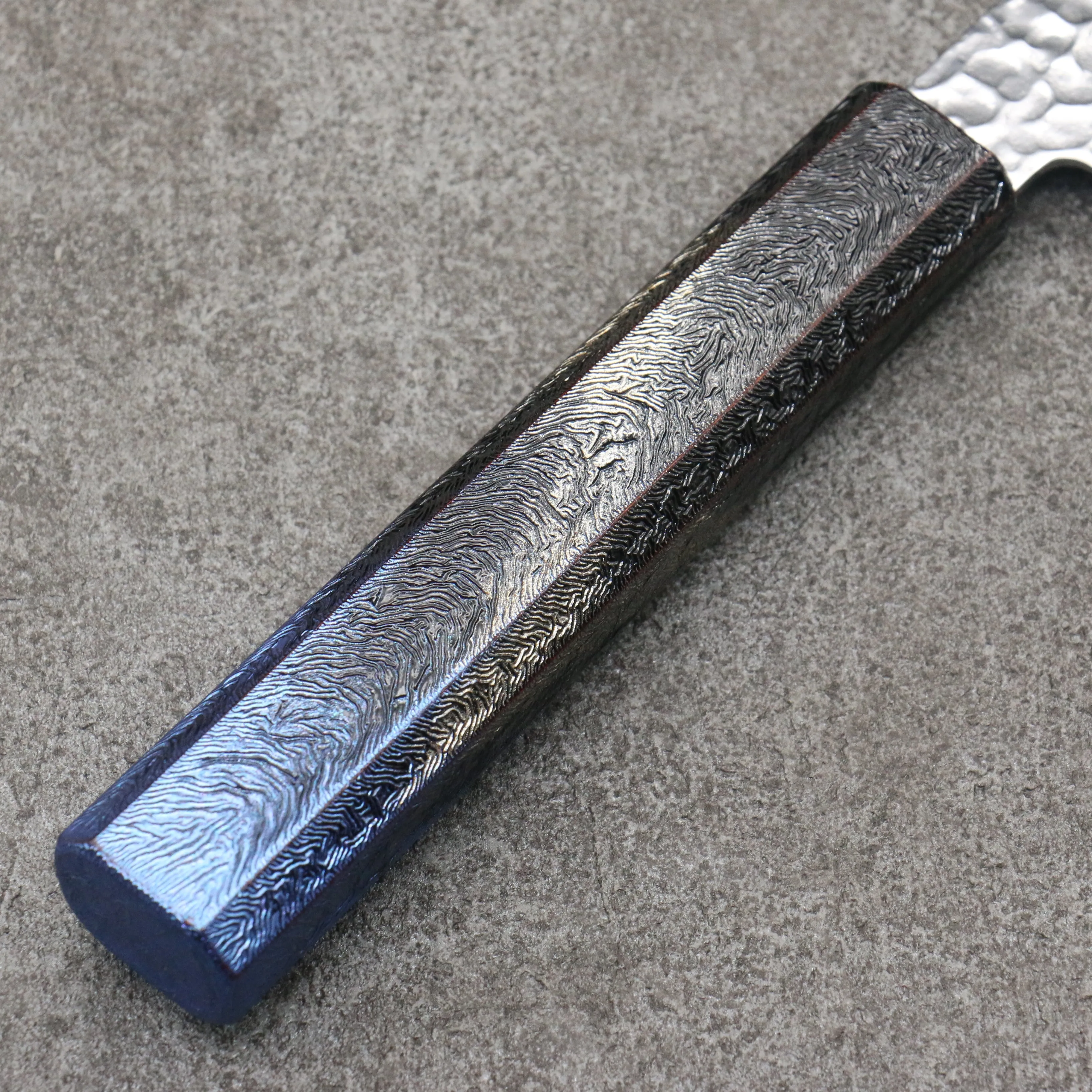 Sakai Takayuki Rinnou VG10 33 Layer Damascus Gyuto 210mm Blue Lacquered Handle