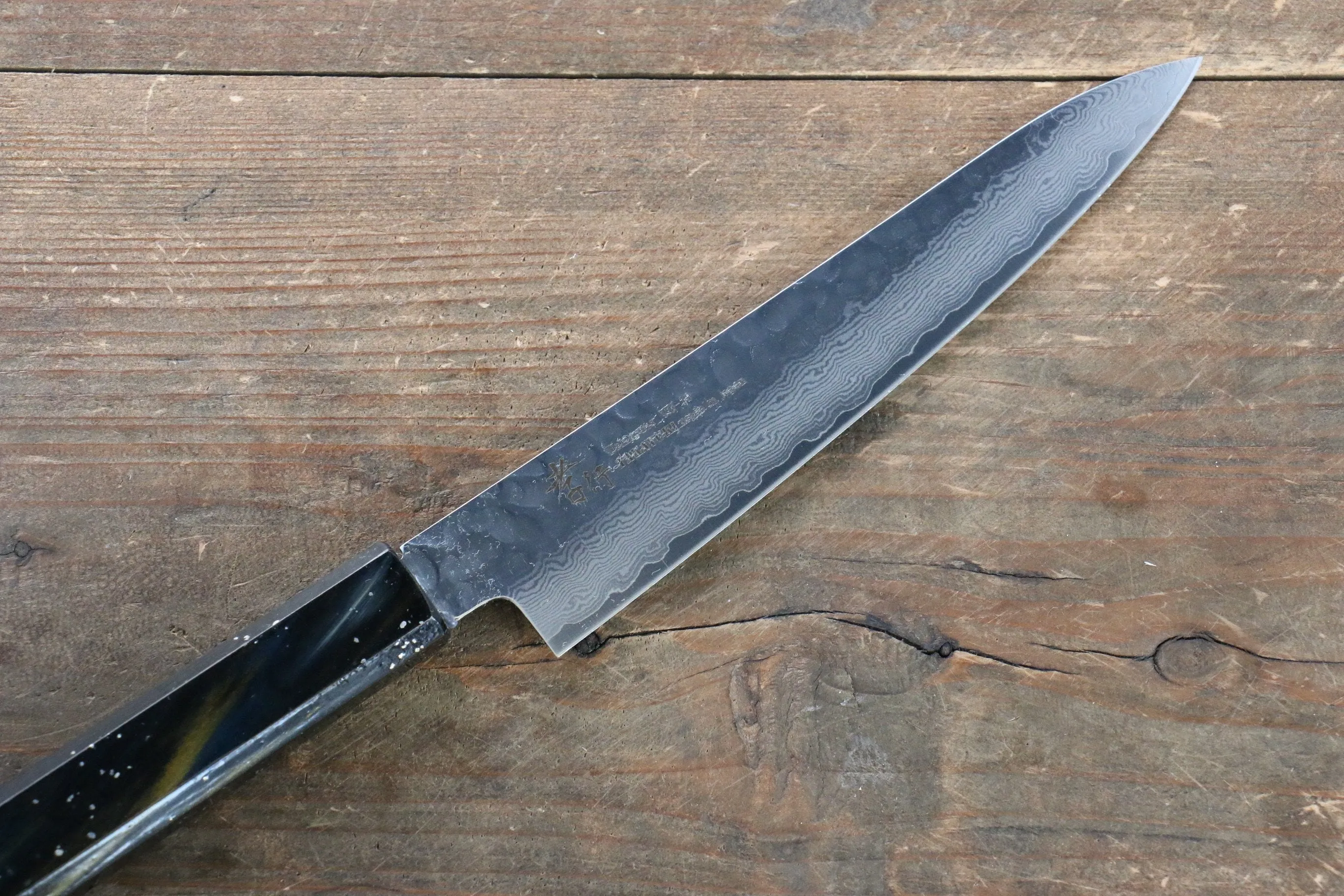 Sakai Takayuki VG10 33 Layer Damascus Petty-Utility 150mm Live oak Lacquered (Saiu) Handle