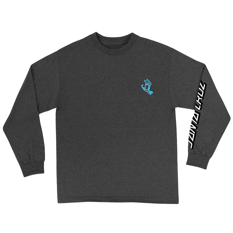 Santa Cruz Screaming Hand Long Sleeve T-Shirt Charcoal Heather