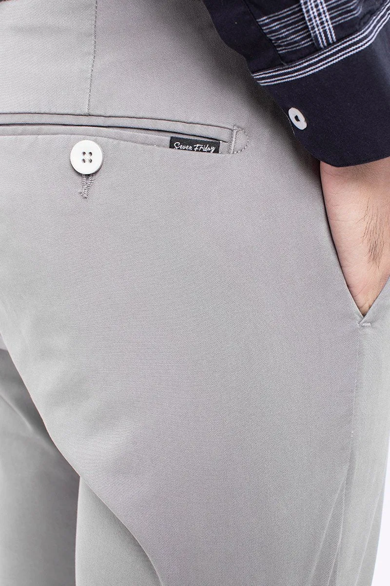 SF Smoke Grey 2-Way Stretch Washed Chino