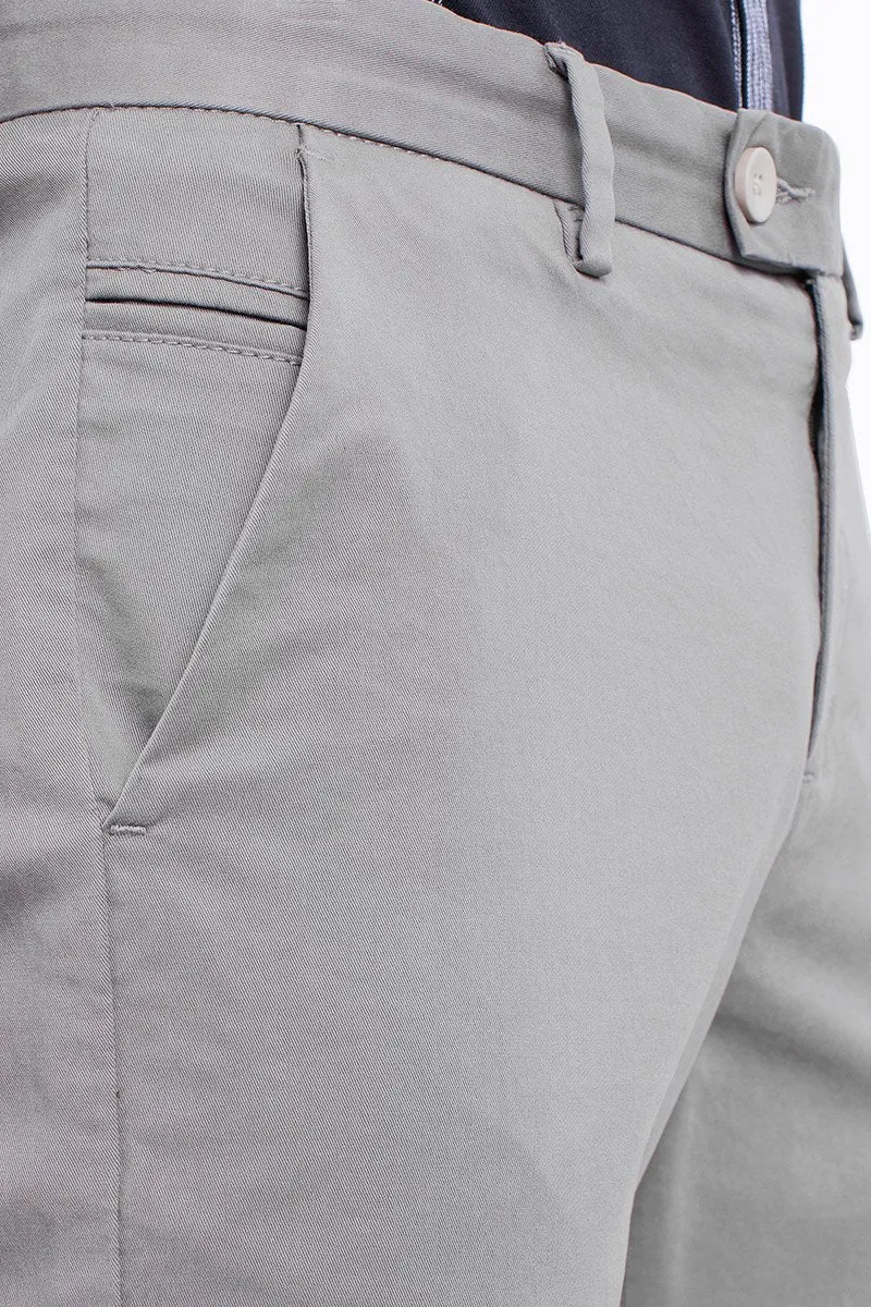 SF Smoke Grey 2-Way Stretch Washed Chino