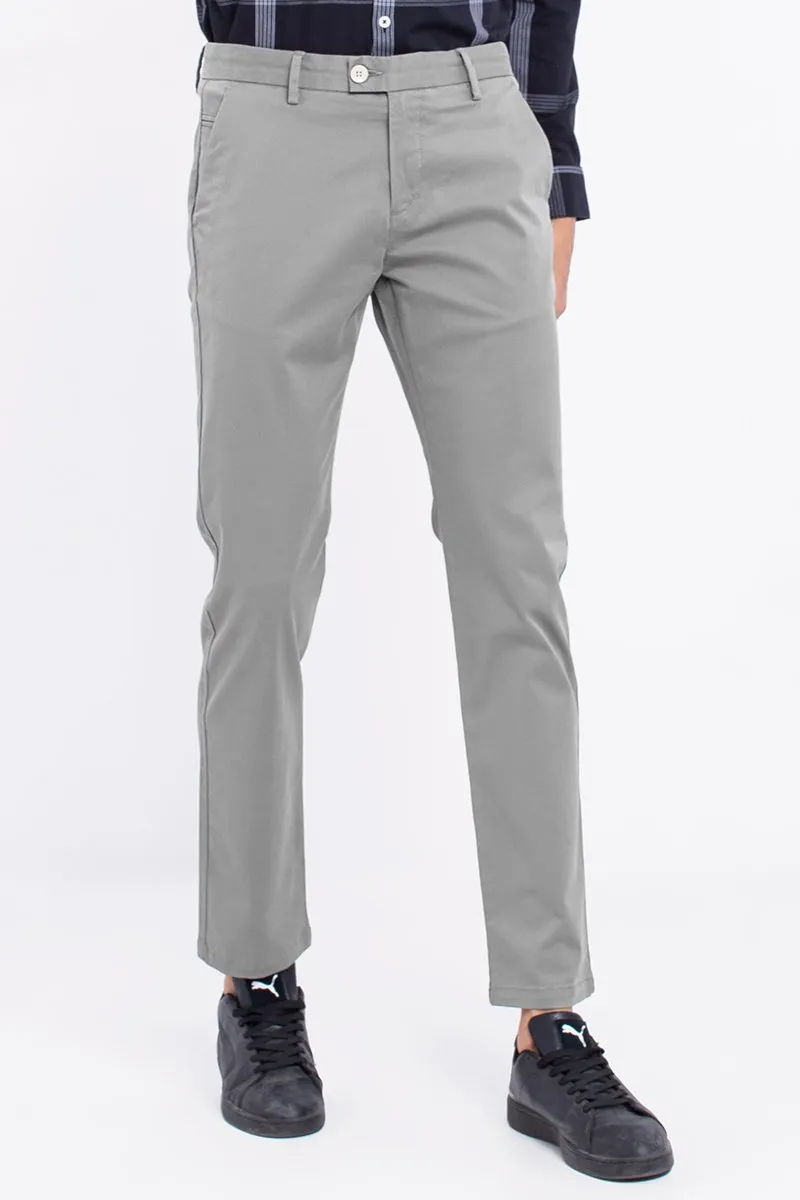 SF Smoke Grey 2-Way Stretch Washed Chino