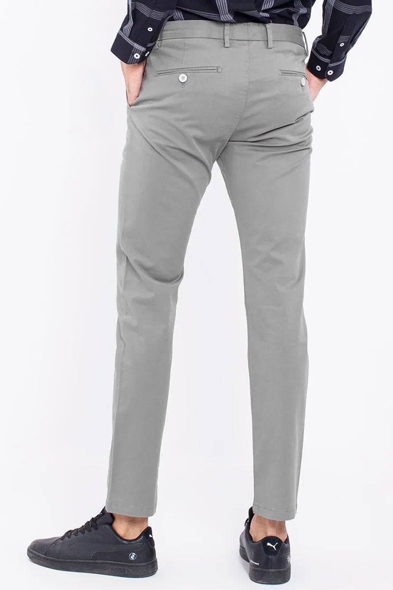 SF Smoke Grey 2-Way Stretch Washed Chino