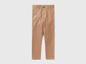 Slim fit chinos in stretch cotton