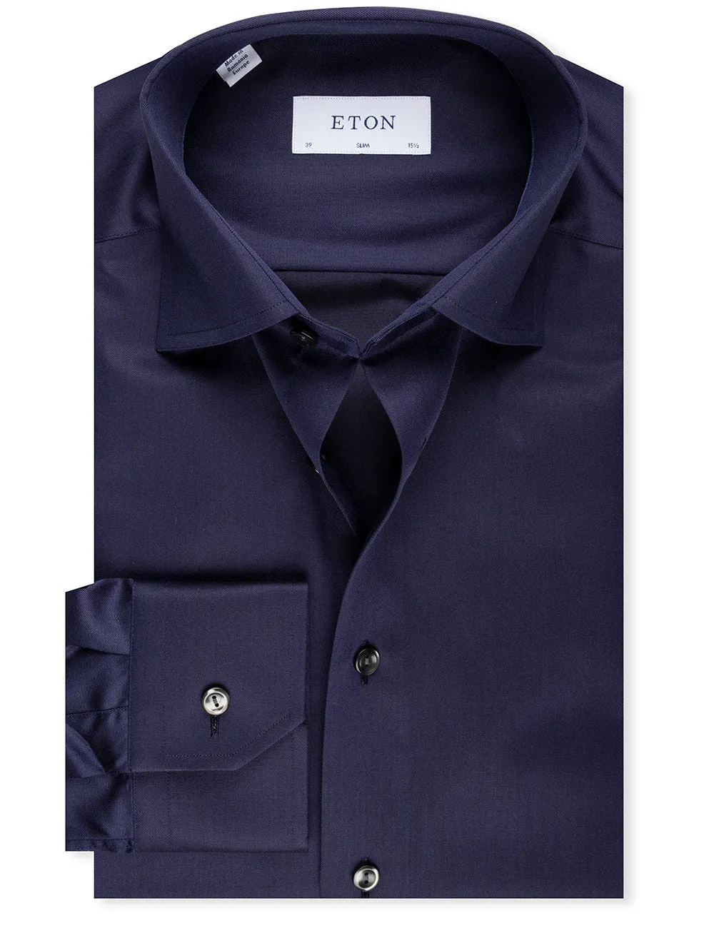 Slim Fit Single Cuff Shirt Navy