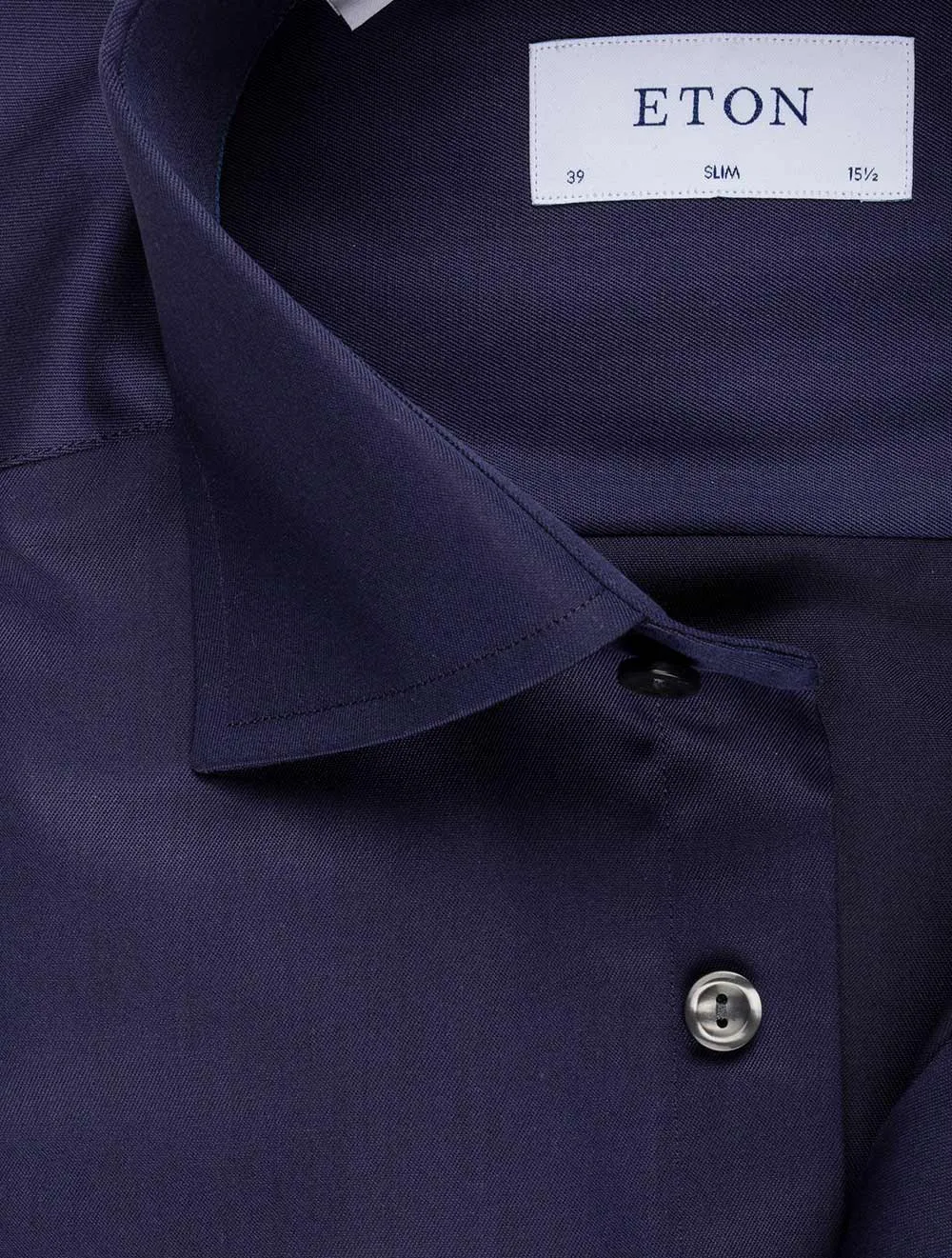 Slim Fit Single Cuff Shirt Navy