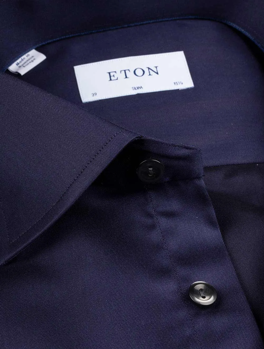 Slim Fit Single Cuff Shirt Navy