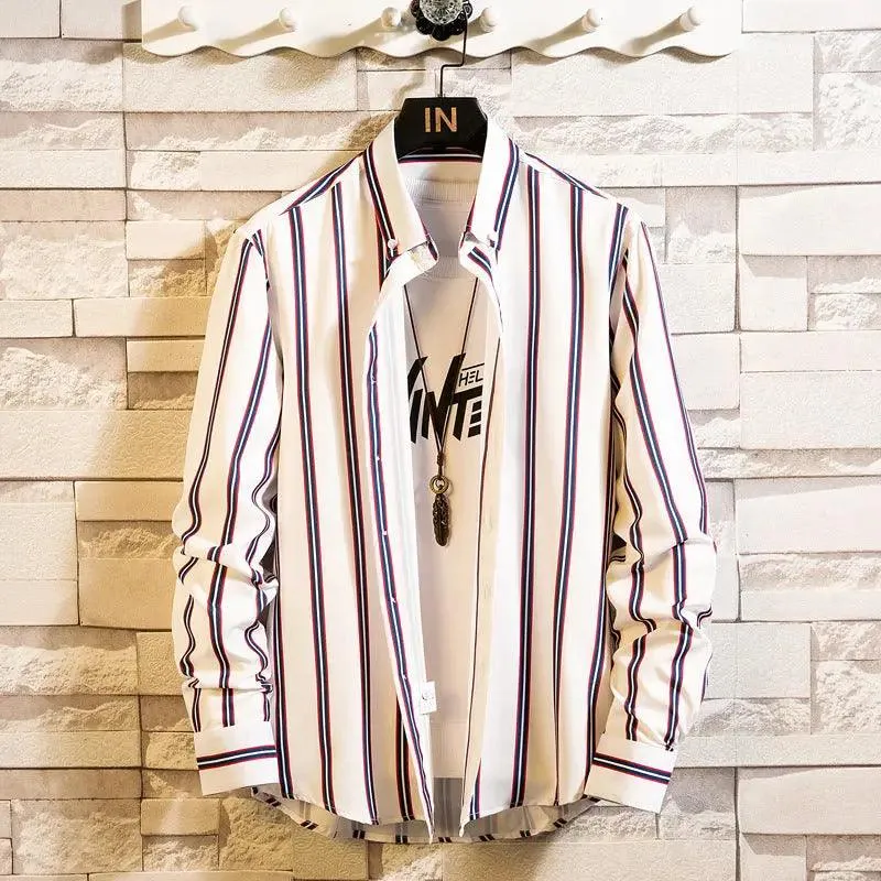 Slim Striped Cardigan Shirt