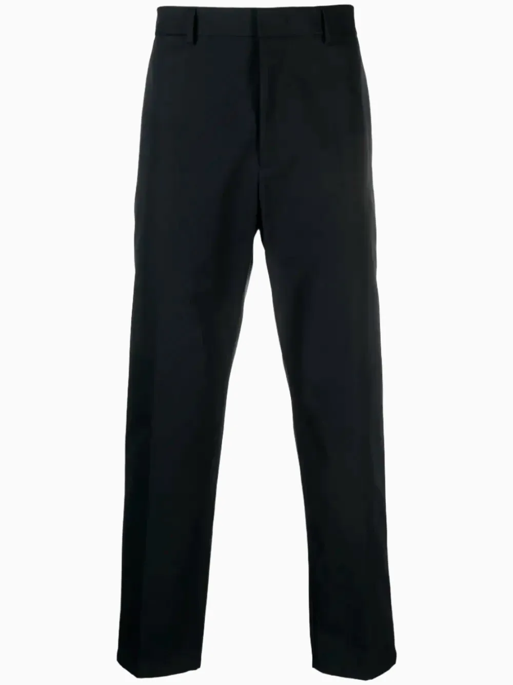 Straight-leg cotton trousers