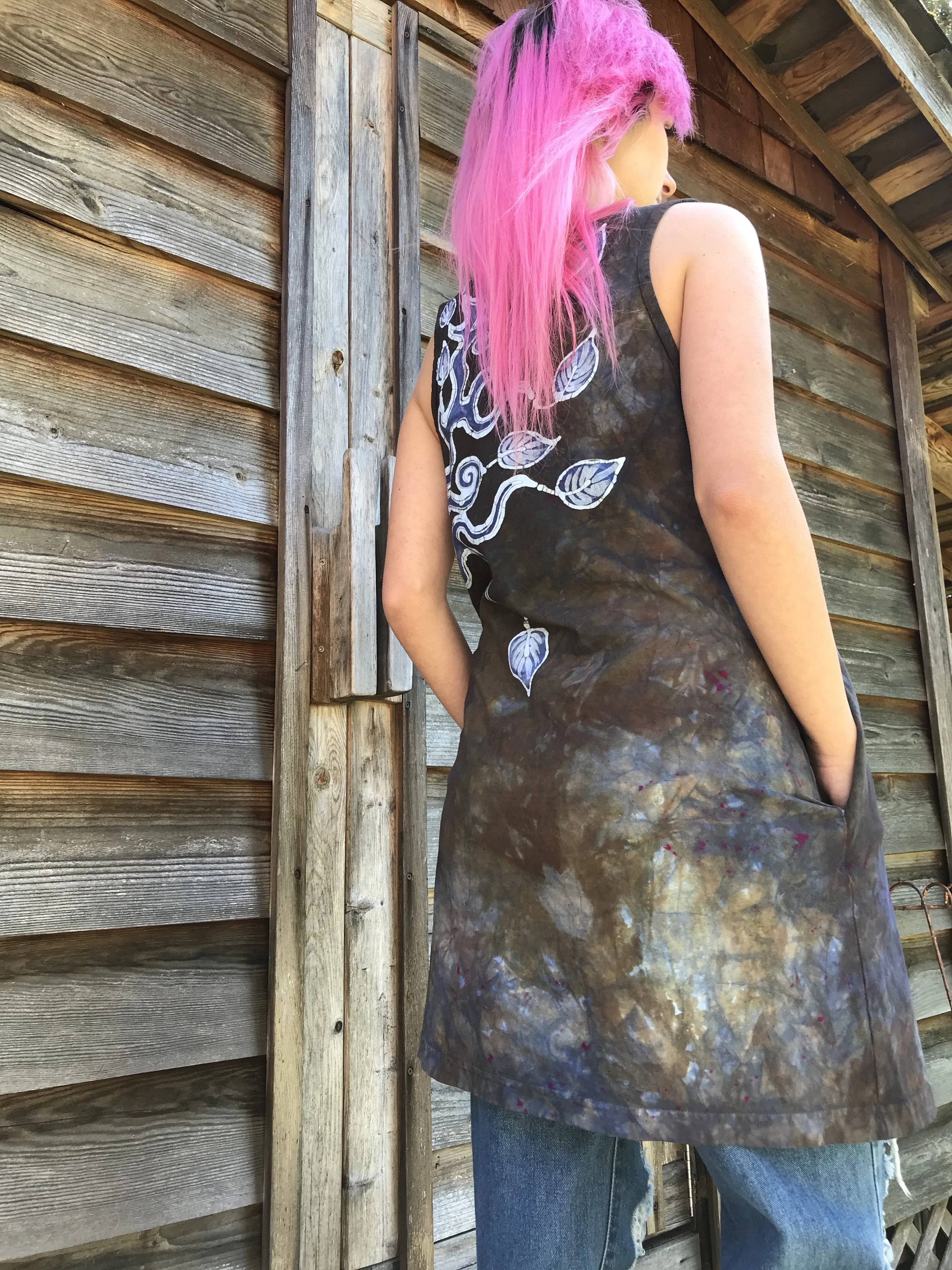 Summer Owl Dress in Earth