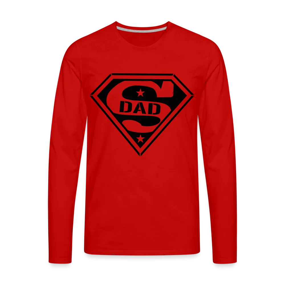 Super Dad : Men's Premium Long Sleeve T-Shirt (Customize)