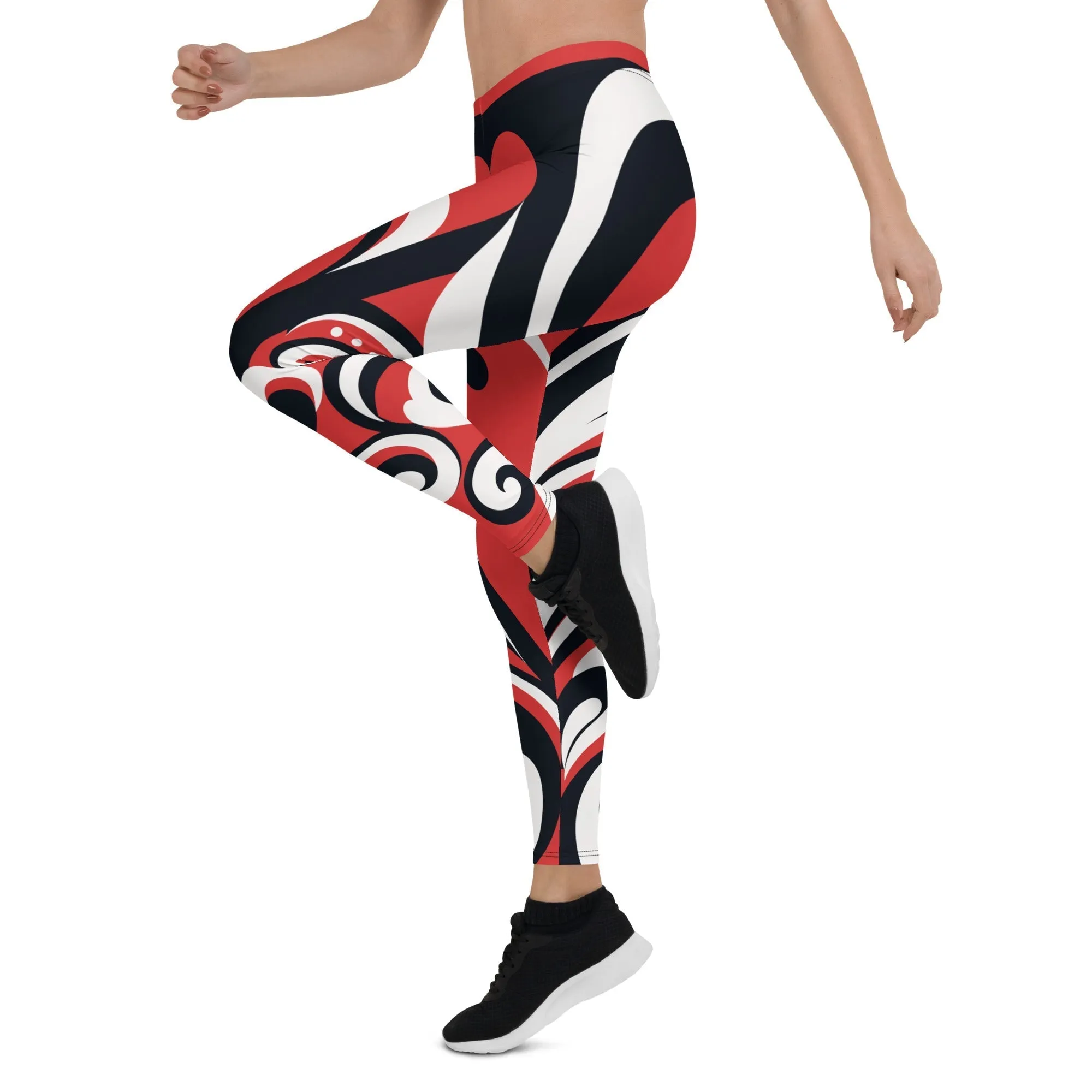 Swirl Heart Shaped Leggings