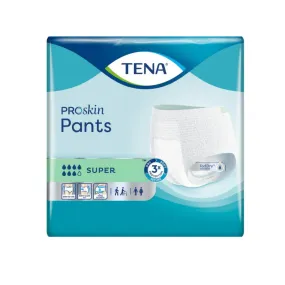 TENA Unisex ProSkin Pants Super for Adult Incontinence - 12 Pack L/XL