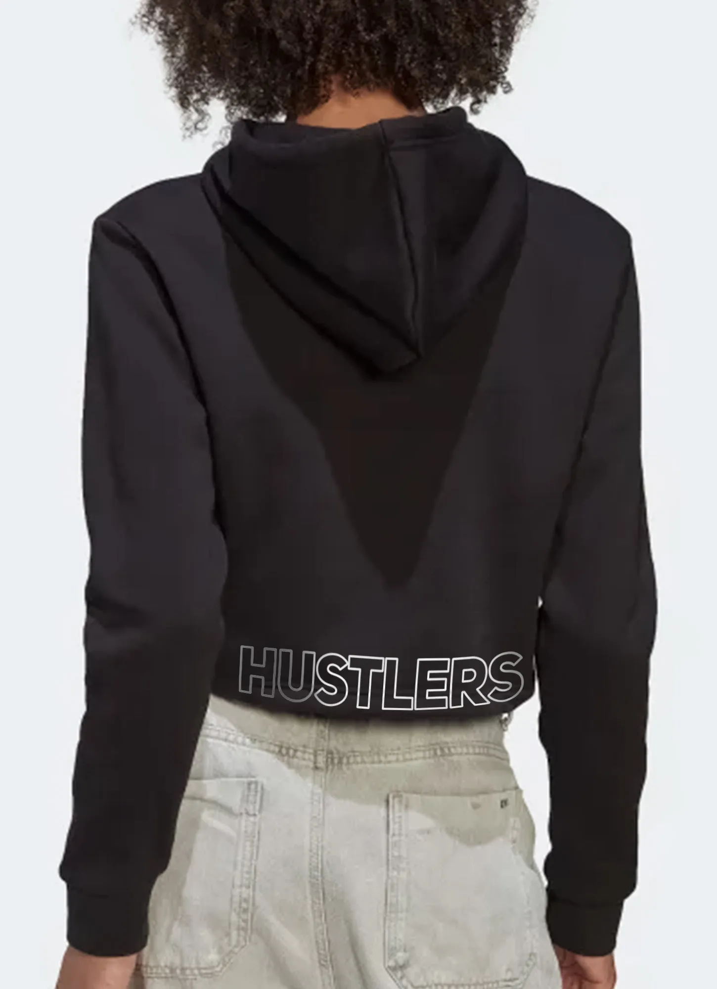 Training Cropped Hoodie - Black