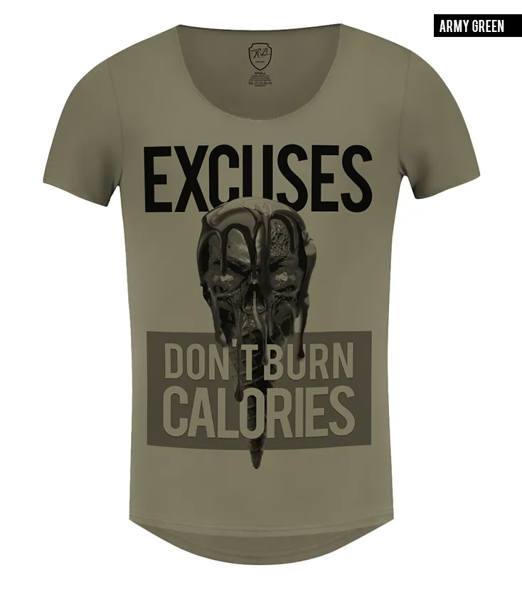 Unique Designer Skull T-shirt "Calorie Bomb" / Color Option / MD578