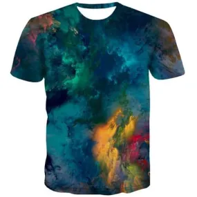 Van Gogh T shirts Men Painting Tshirt Anime Graffiti Tshirts Casual Psychedelic Tshirt Printed Abstract T-shirts Graphic