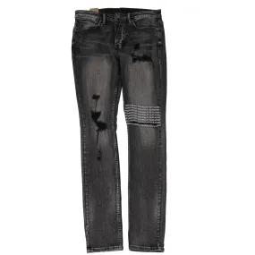 Van Winkle Angst Plateis Grey Black Distressed Denim