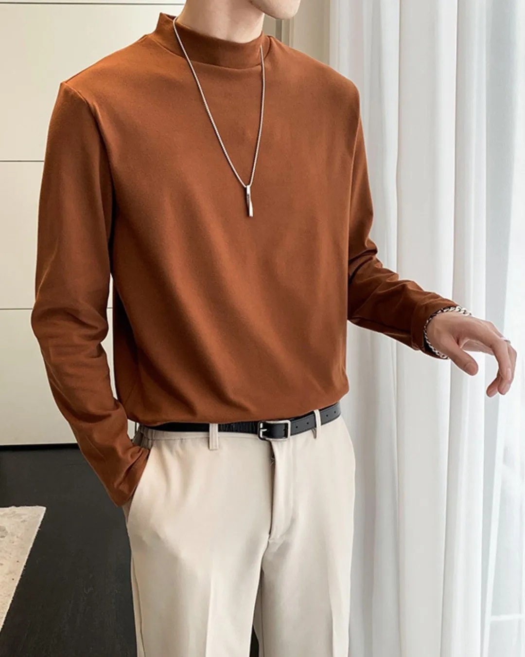 VELVET LONG SLEEVE T-SHIRT KBQ0502