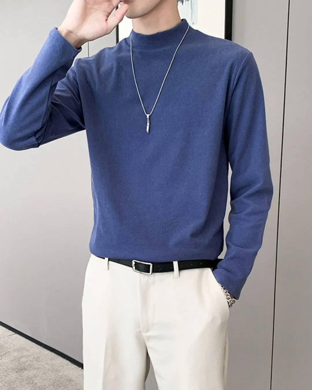 VELVET LONG SLEEVE T-SHIRT KBQ0502