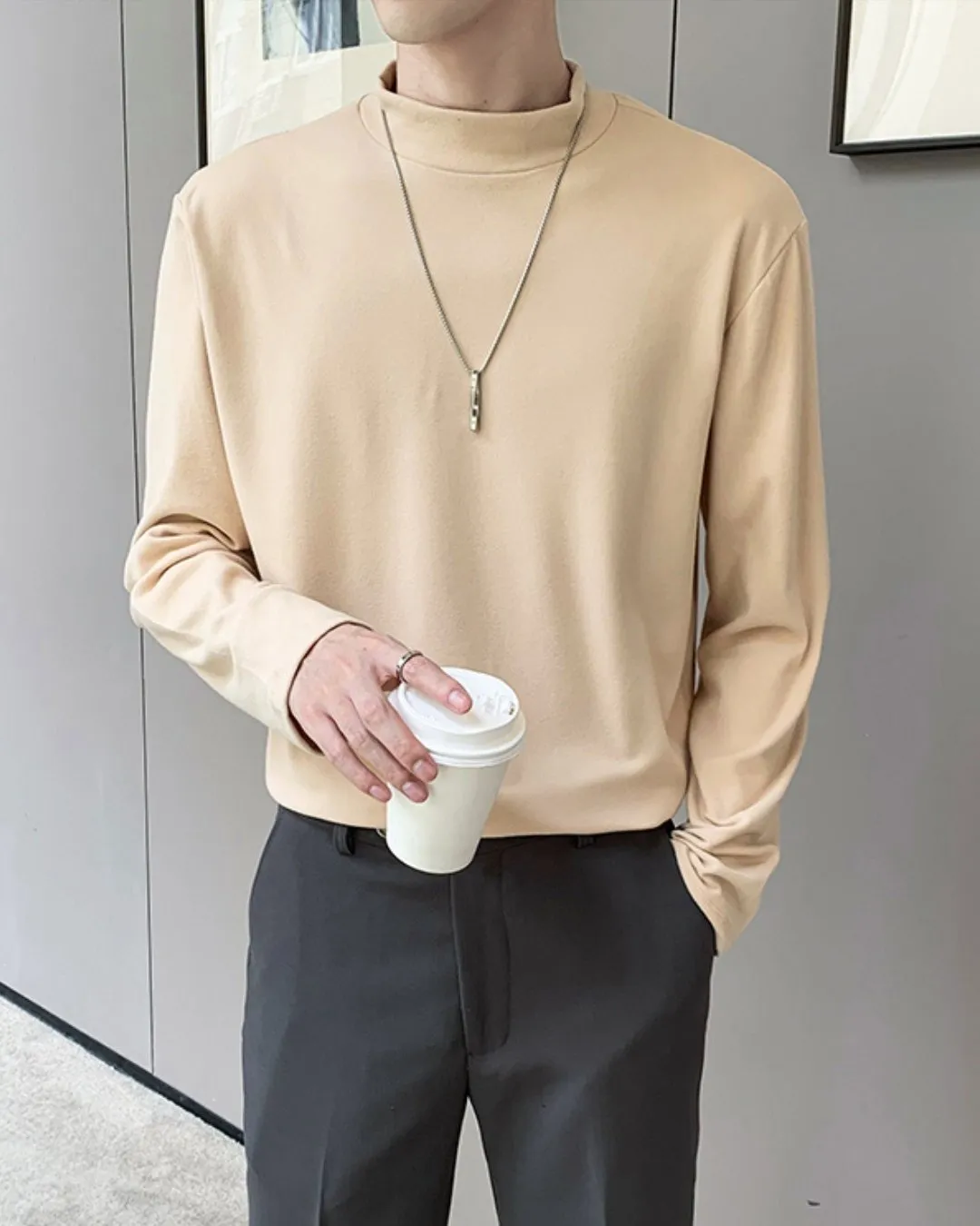 VELVET LONG SLEEVE T-SHIRT KBQ0502