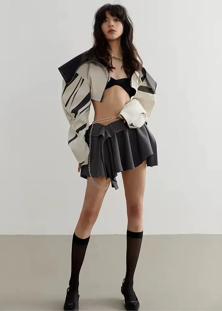 Vesna Puff Sleeve Cropped Jacket