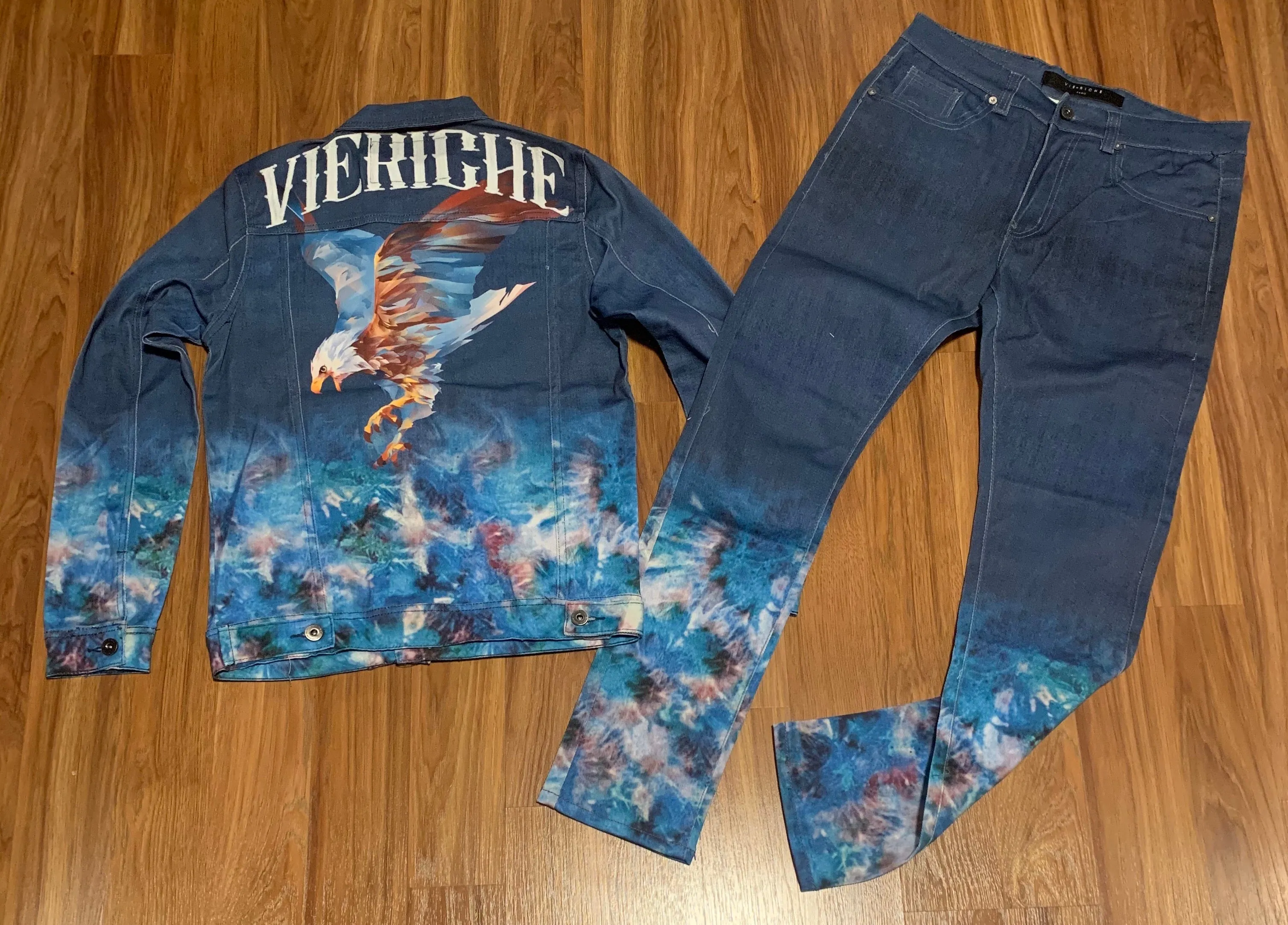 Vie Riche Royal Eagle Denim Pants