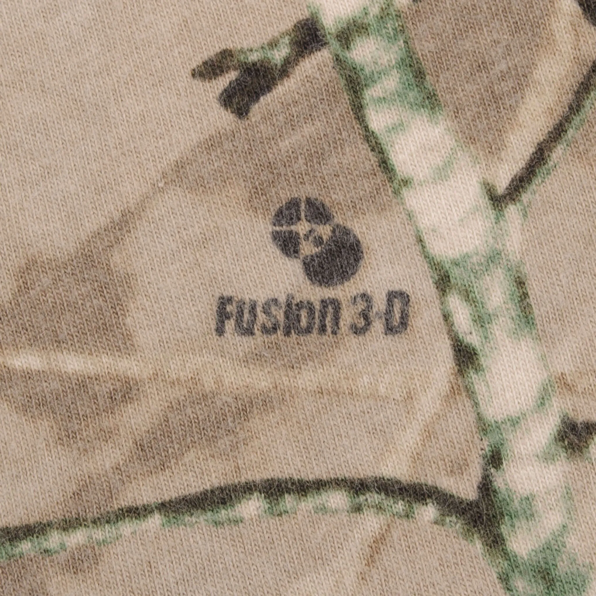 VINTAGE HUNTING FUSION 3D CAMO LONG SLEEVE POCKET TEE SHIRT SIZE 3XL