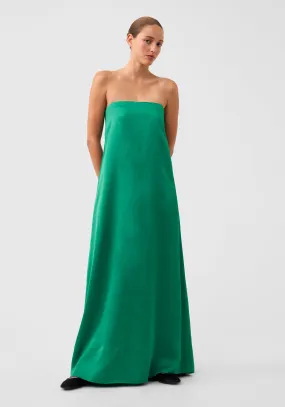 Willow Strapless Dress_Emerald