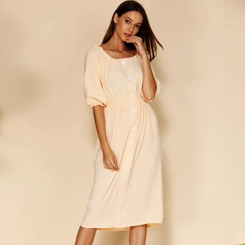 Women's Summer Casual Off Shoulder Dress