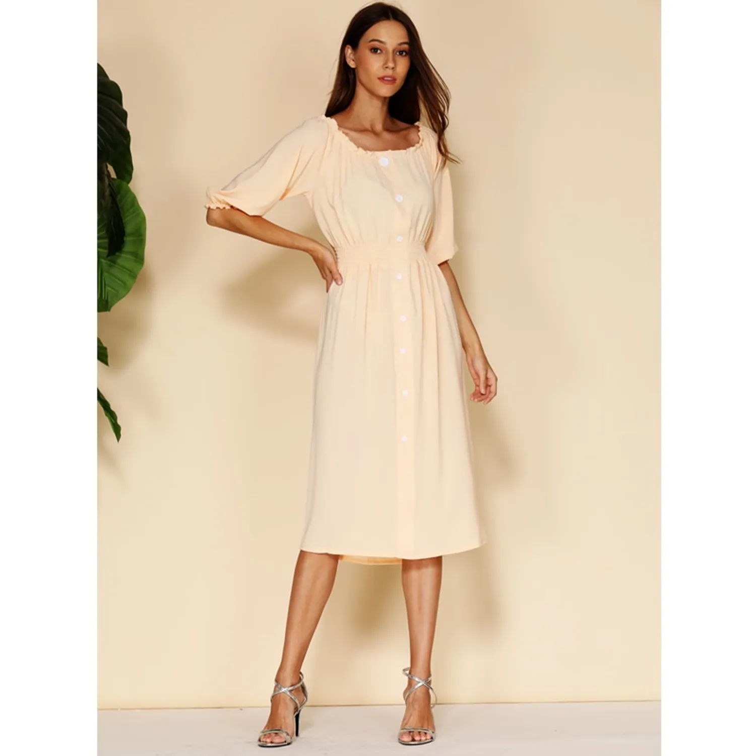 Women's Summer Casual Off Shoulder Dress