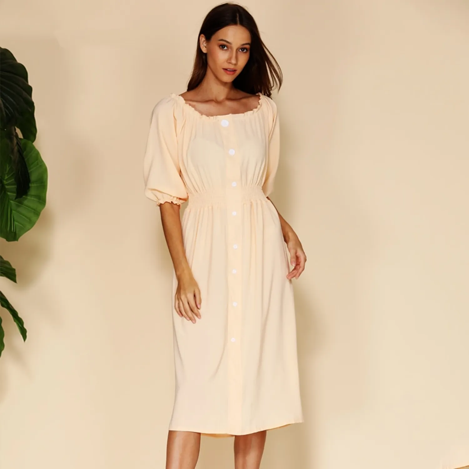 Women's Summer Casual Off Shoulder Dress