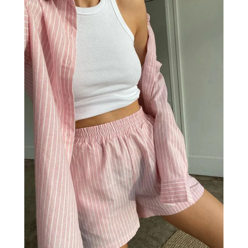 Women's Tops and Shorts Two Piece Set Pajama