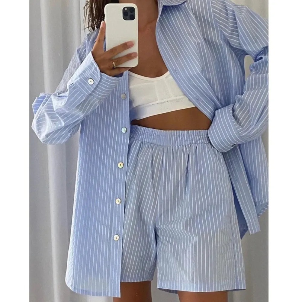 Women's Tops and Shorts Two Piece Set Pajama