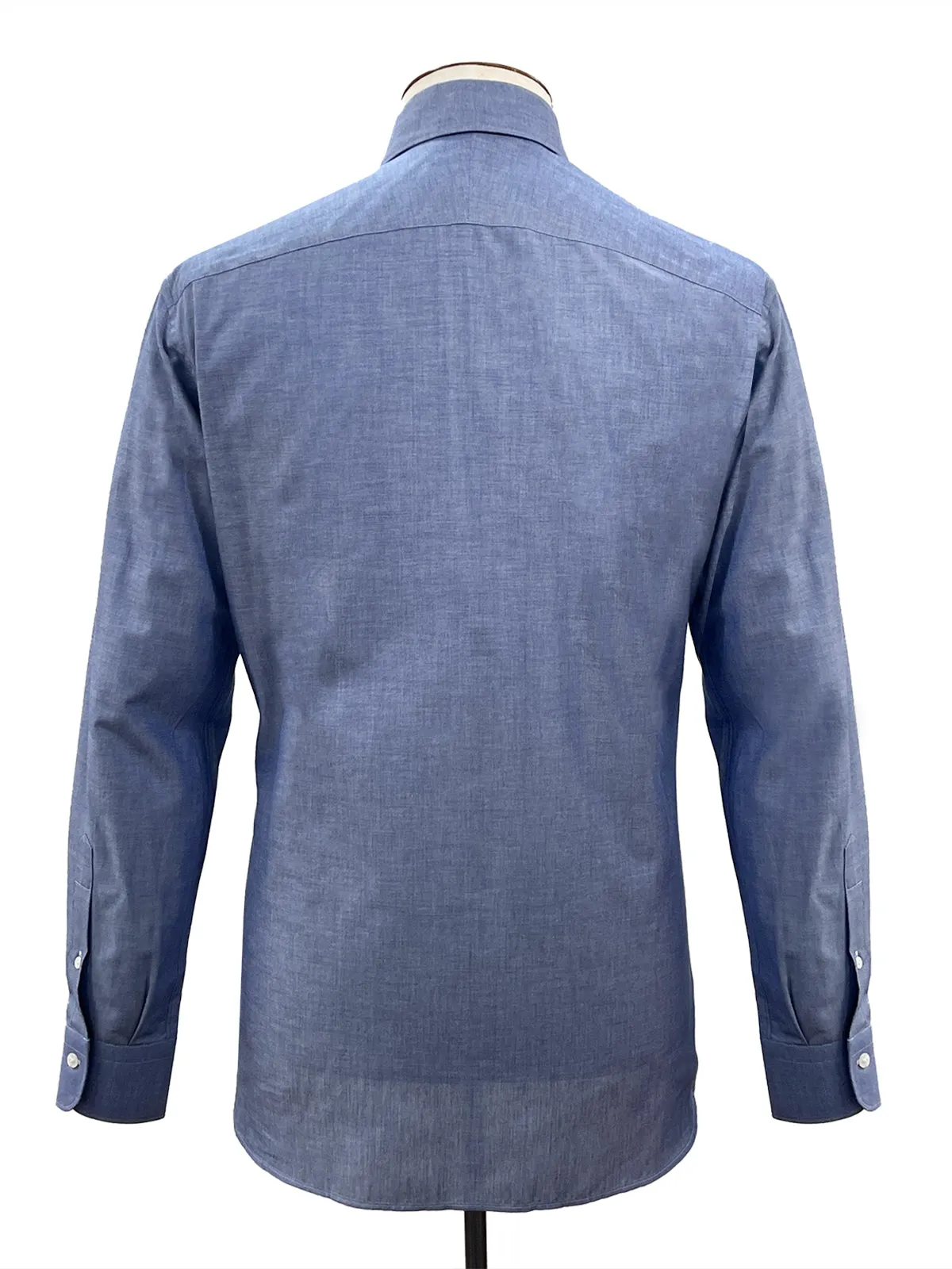 Zenith Blue Chambray Cutaway Collar Shirt