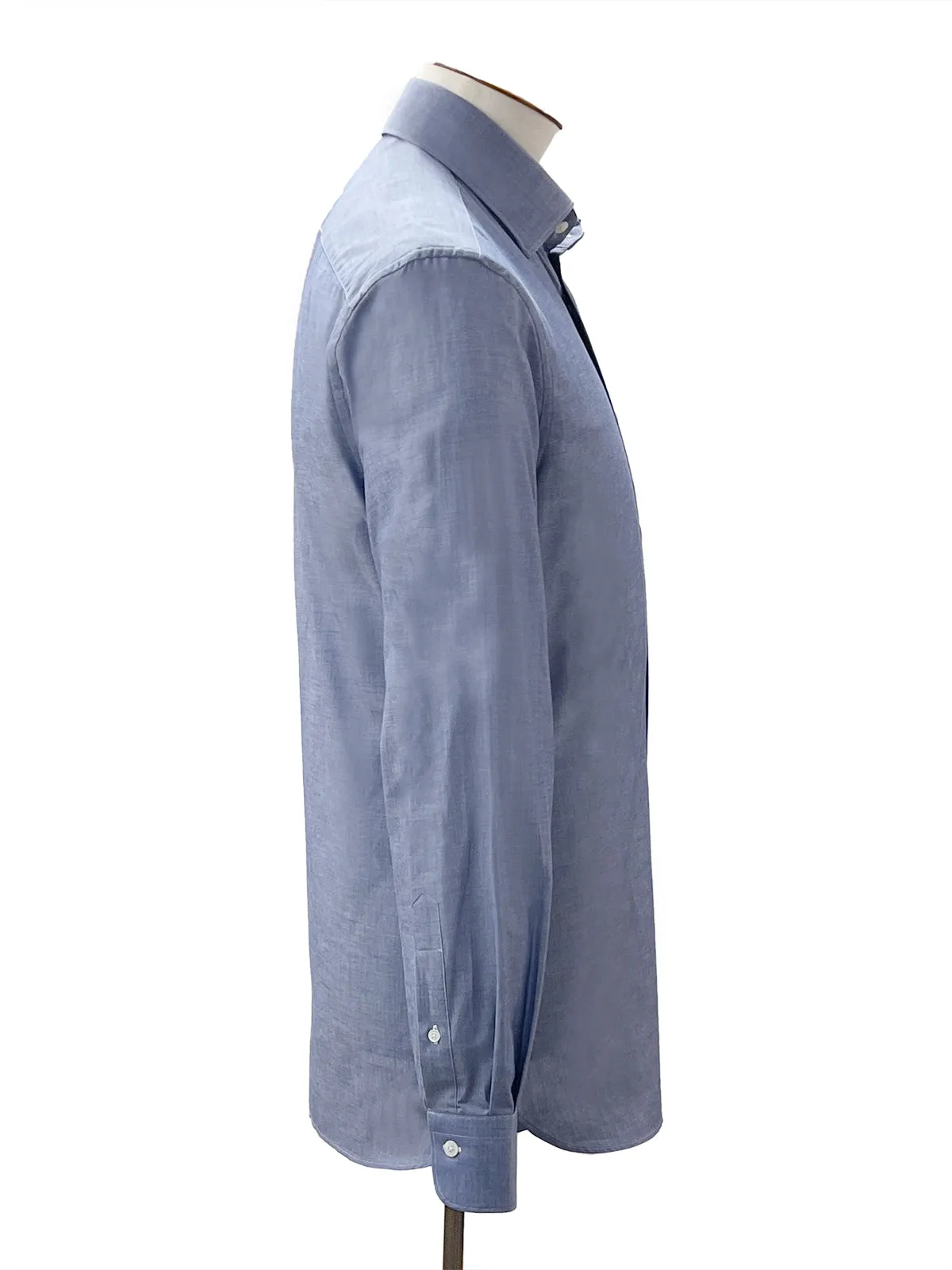 Zenith Blue Chambray Cutaway Collar Shirt